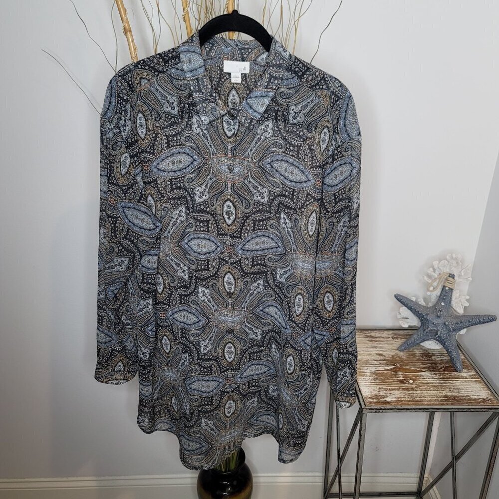 J. Jill Button Up Womens Large Petite